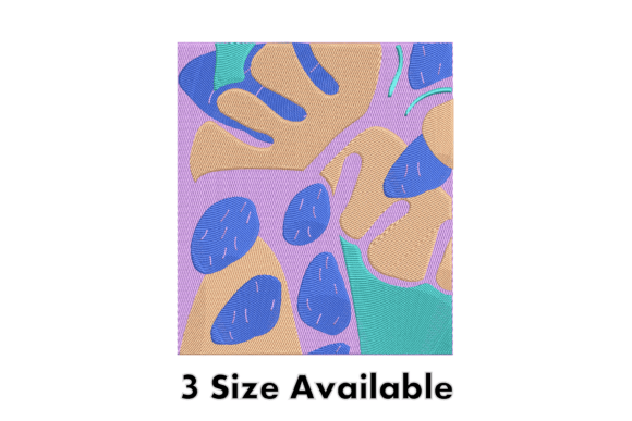 Abstract Color Shapes Embroidery File