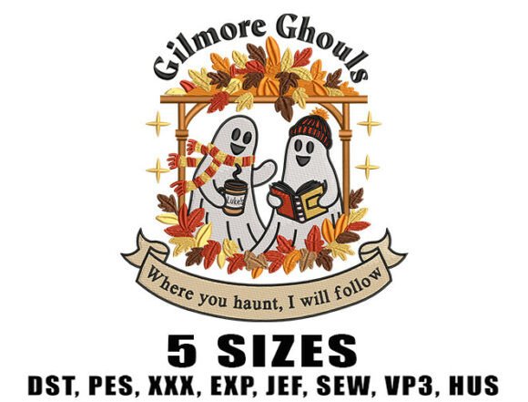 Gilmore Ghouls Embroidery Design