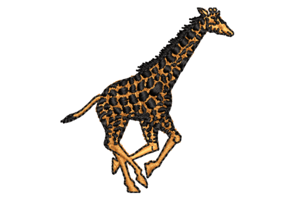 Giraffe Embroidery Design