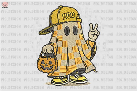 Halloween Boy Ghost Embroidery