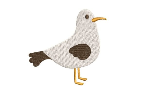 Seagull Embroidery Design