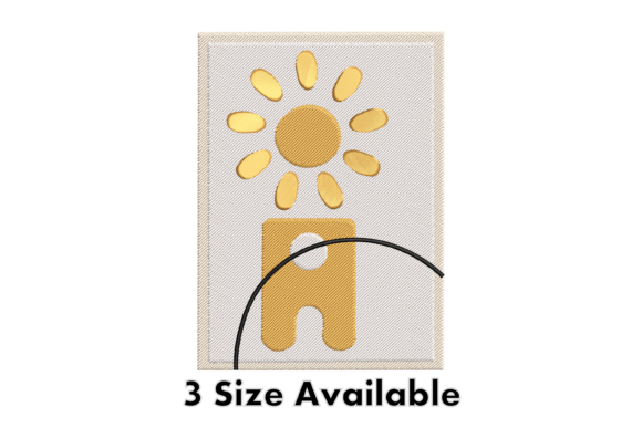 Sunshine House Embroidery Design